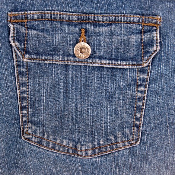 Riders By Lee No Gap Waist Bootcut Flaps Sz 30x28 - Picture 4 of 5